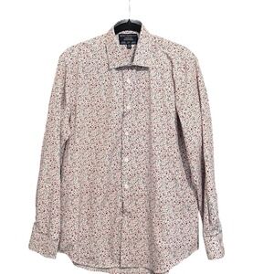 Report Collection Premium Performance X4 Slim Fit Floral Stretch Shirt Mens M